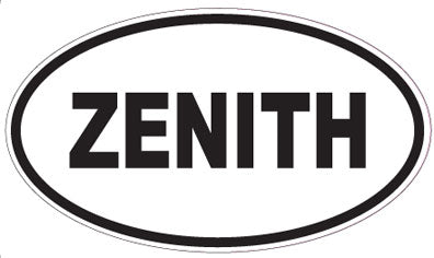 ZENITH - Oval Sticker