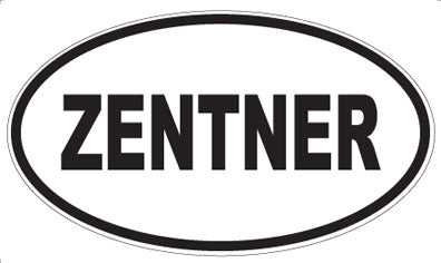 ZENTNER - Oval Sticker