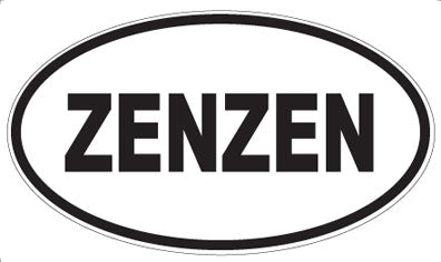 ZENZEN - Oval Sticker