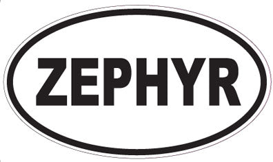 ZEPHYR - Oval Sticker