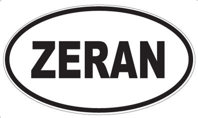 ZERAN - Oval Sticker
