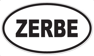 ZERBE - Oval Sticker