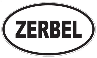 ZERBEL - Oval Sticker
