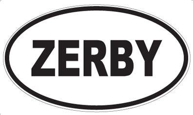 ZERBY - Oval Sticker