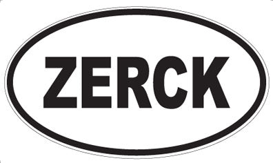 ZERCK - Oval Sticker