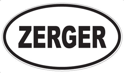 ZERGER - Oval Sticker