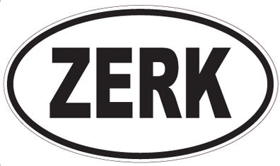 ZERK - Oval Sticker