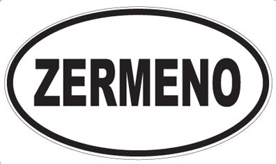 ZERMENO - Oval Sticker