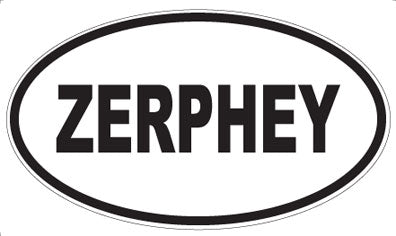 ZERPHEY - Oval Sticker