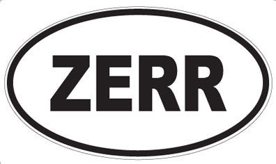 ZERR - Oval Sticker