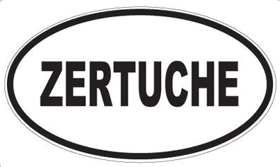 ZERTUCHE - Oval Sticker