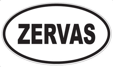 ZERVAS - Oval Magnet
