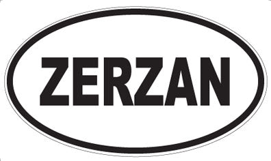 ZERZAN - Oval Magnet