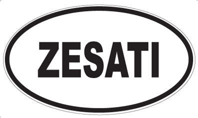 ZESATI - Oval Sticker