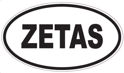 ZETAS - Oval Sticker