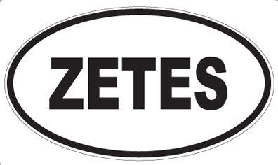 ZETES - Oval Sticker