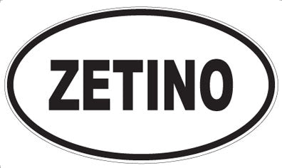 ZETINO - Oval Sticker