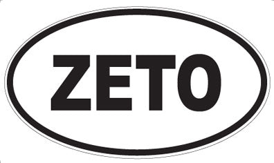 ZETO - Oval Sticker
