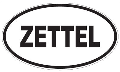 ZETTEL - Oval Sticker