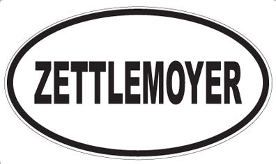 ZETTLEMOYER - Oval Sticker