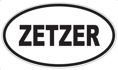 ZETZER - Oval Sticker