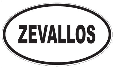 ZEVALLOS - Oval Sticker