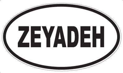 ZEYADEH - Oval Magnet