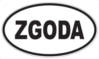 ZGODA - Oval Magnet