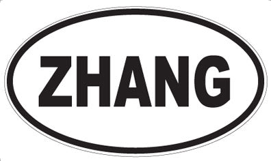 ZHANG - Oval Magnet