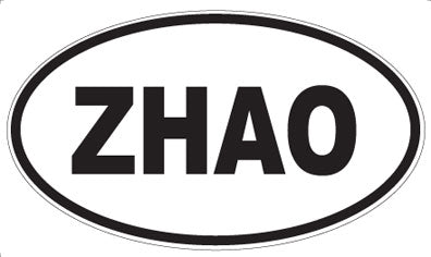 ZHAO - Oval Magnet