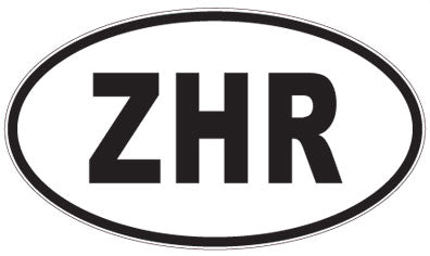 ZHR - 3 Letter Initials Oval Sticker