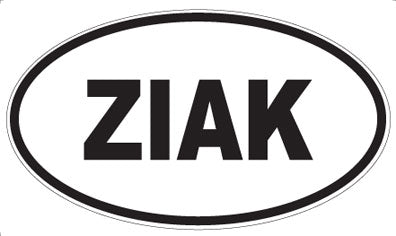 ZIAK - Oval Magnet