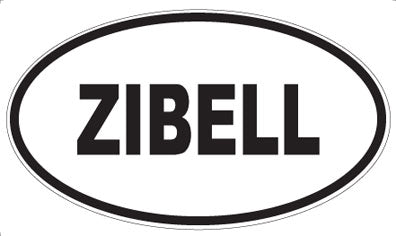 ZIBELL - Oval Sticker
