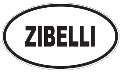 ZIBELLI - Oval Sticker