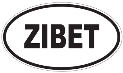 ZIBET - Oval Sticker