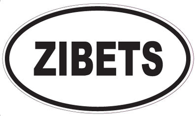 ZIBETS - Oval Sticker