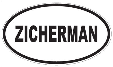 ZICHERMAN - Oval Magnet