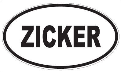 ZICKER - Oval Magnet