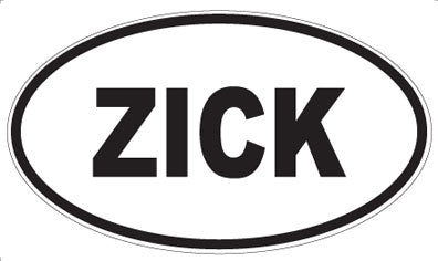 ZICK - Oval Magnet
