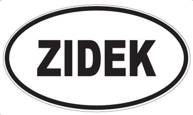 ZIDEK - Oval Sticker