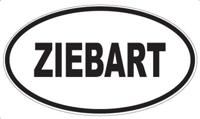 ZIEBART - Oval Sticker