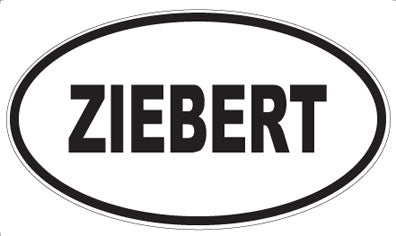 ZIEBERT - Oval Sticker