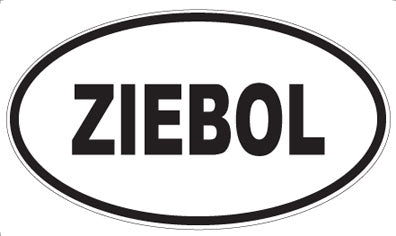 ZIEBOL - Oval Magnet