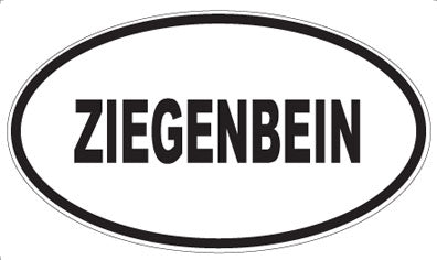 ZIEGENBEIN - Oval Sticker