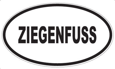 ZIEGENFUSS - Oval Sticker
