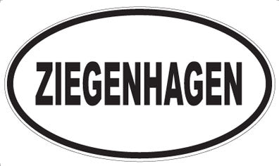 ZIEGENHAGEN - Oval Sticker