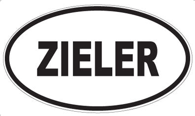 ZIELER - Oval Sticker