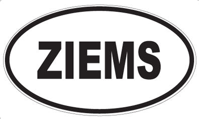 ZIEMS - Oval Magnet
