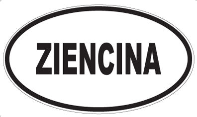 ZIENCINA - Oval Sticker