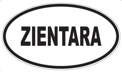 ZIENTARA - Oval Sticker